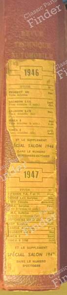 Revue Technique Automobile (RTA) - 1946/1947 - FIAT 500 Topolino (A / B / C) - 1