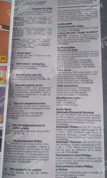 Renault Boutique' brochure for Renault 9 - RENAULT 9 / Alliance / Broadway / 11 / Encore (R9 / R11) - 2