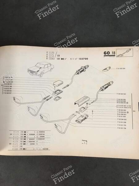 Spare Parts Manual - PR 907 (6th Edition) - RENAULT 12 / Virage (R12) - 7701437674- 3