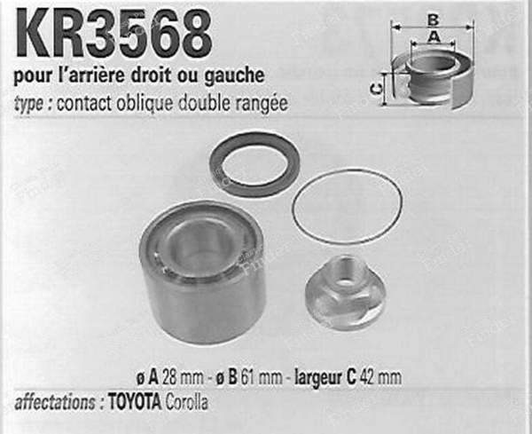 Lagerkit hinten links oder rechts - TOYOTA Corolla (E80) - vkba1345- 1