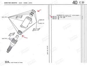 Power steering repair kit - PEUGEOT 504 - 4047.03- thumb-3