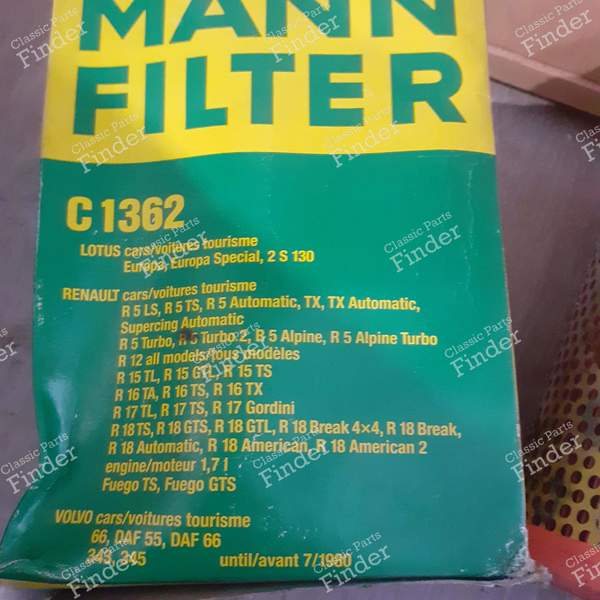 Set of 3 Renault, Volvo, Lotus air filters... - RENAULT 5 Turbo (R5) - C1362- 1