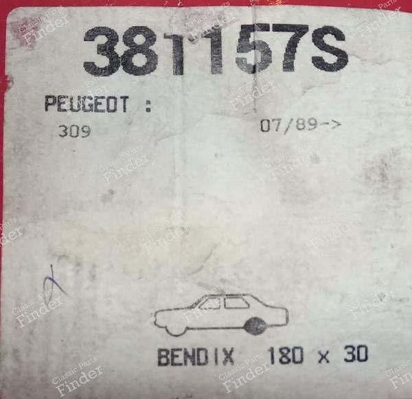 Rear brake kit - PEUGEOT 309 - 381157S- 5