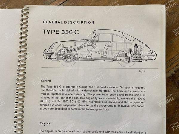 Manuel d'utilisation PORSCHE 356 C USA - PORSCHE 356 - W31e- 5