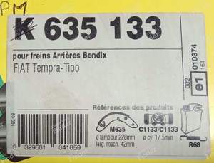 Rear brake kit Fiat Tempra 1,8ie selecta 1,9D 1,9D turbo, Tipo 1,6 selecta, 1,8ie, 1,9D turbo - FIAT Tipo / Tempra - PM635133- thumb-4