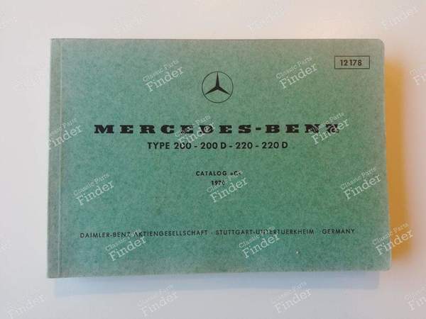Spare parts manual - 'Catalog C' 1970 - MERCEDES BENZ /8 (W114 / W115) - 12178 / 50000-10.70 WK- 0