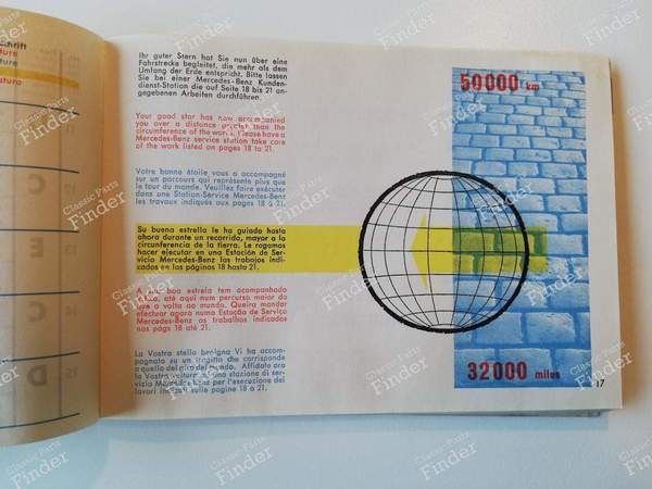 Manuel d'entretien - MERCEDES BENZ 190 SL (W121 BII / R121) - KD1004 958 /- 5