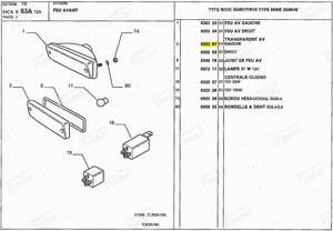 Blinkerglas vorne links – Pick-up-Version - PEUGEOT 504 - 630367- thumb-3