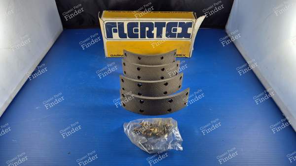 Set of 4 front brake shoe linings - RENAULT Estafette / Hi-boy / Petit-Panel - 520225- 1