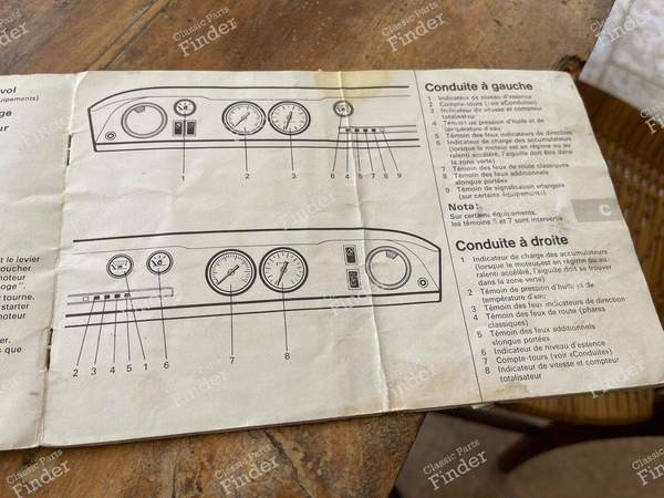 Renault 8 S original owner's manual - RENAULT 8 / 10 (R8 / R10) - 7701428046 ne159- 2