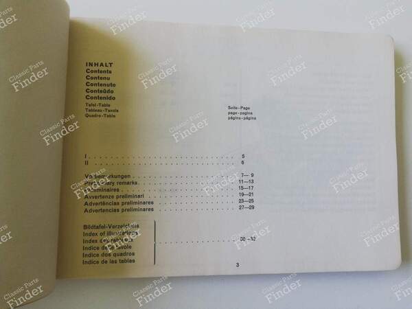 Spare Parts Manual - 'Catalog B' 1967 - MERCEDES BENZ W110 - 12118- 1