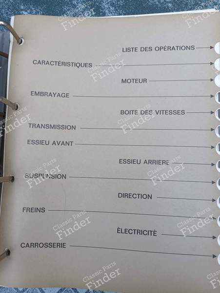 Manuel d'atelier - CITROËN Type H - N°536 (1967)- 1