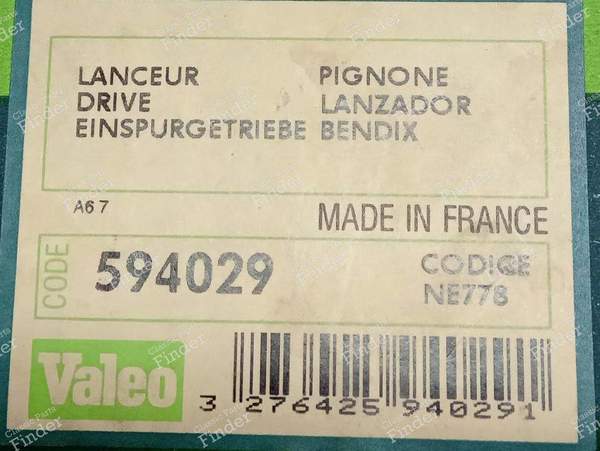 Starter pinion - CITROËN AX - 594029- 2