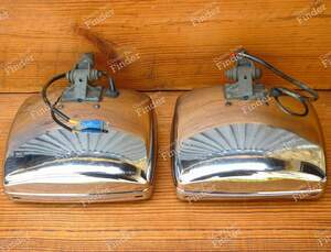 Pair of Classic Bosch 4583 Rectangular Yellow Fog lamps - MERCEDES BENZ SL (R107) - 4583- thumb-4