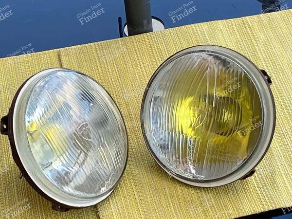 2 Optiken "Marchal" für Mittelscheinwerfer A 110, CG, Citroen DS - ALPINE A110 - 106 / 61263903- 1