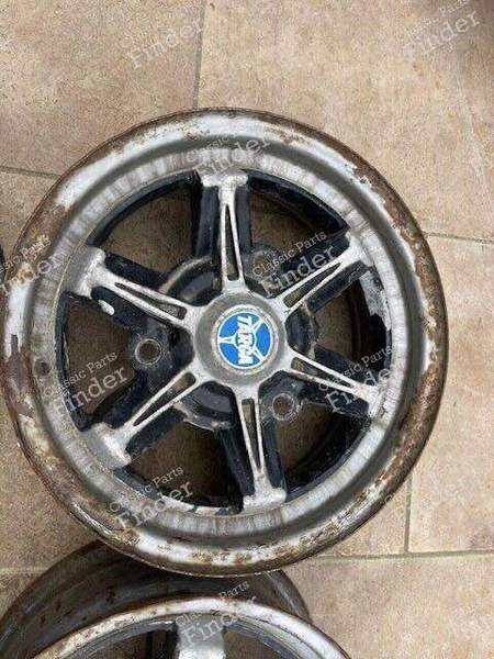 Set of 4 bi-metal rims - RENAULT 4 / 3 / F (R4) - 4