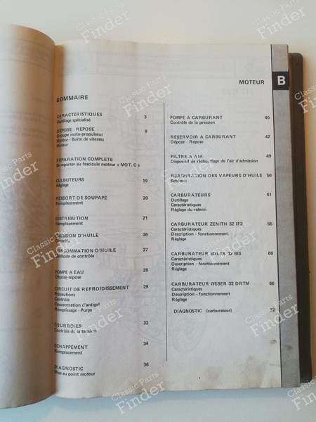 Repair Manual - R9 (M.R. 236) - Mechanics - RENAULT 9 / Alliance / Broadway / 11 / Encore (R9 / R11) - 7701448453- 8
