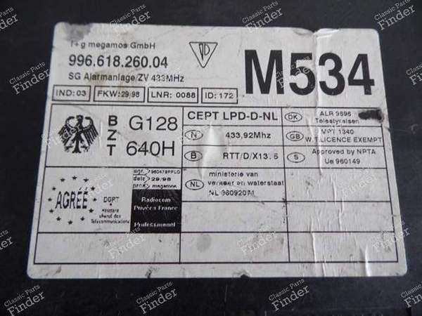 ALARM MODULE M534 99661826004 PORSCHE 996 & 986 - PORSCHE 911 (996) - 996.618.260.04- 1