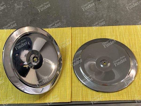 2 Verchromte Radzierblenden, Renault 8 , Renault 10 - RENAULT 8 / 10 (R8 / R10) - 0