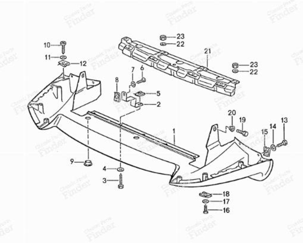 Frontspoiler 928 S4 - PORSCHE 928 - 92850507120- 9