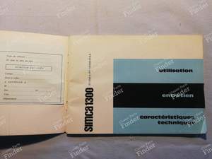 On-board manual - SIMCA 1300 / 1500 / 1301 / 1501 - 5.350.054 / 522.835- thumb-1