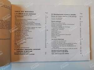 Instructions for use - MERCEDES BENZ W111 / W112 (Heckflosse) - 6440- thumb-1