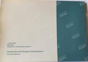 Service manual Mercedes 450 SEL 6.9 - MERCEDES BENZ S (W116) - 1165844896 / 65004850- thumb-1