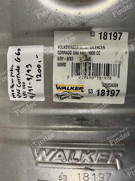 Brandneuer mittlerer Schalldämpfer – G60-Version - VOLKSWAGEN (VW) Corrado - 18197- 2