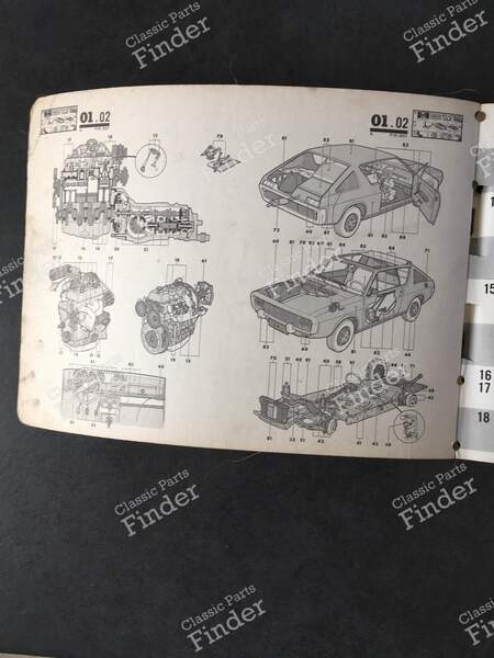 Ersatzteilkatalog P.R. 961 - RENAULT 15 / 17 (R15 - R17) - 7701432625- 3