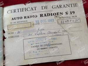 Genuine car radio Owner's manual - CITROËN DS / ID - Radioën S19- thumb-7