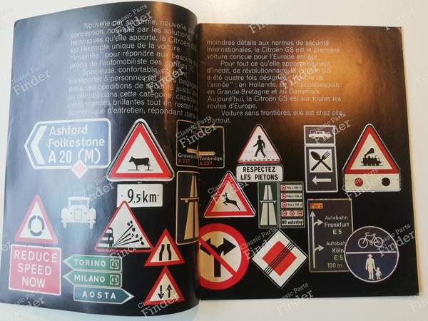 Advertising brochure - CITROËN GS / GSA - 1.72- 1