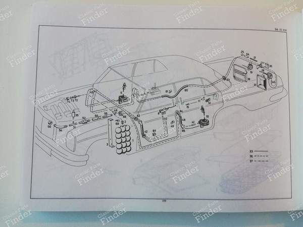 Spare parts manual - 'Catalog C' 1970 - MERCEDES BENZ /8 (W114 / W115) - 12178 / 50000-10.70 WK- 7