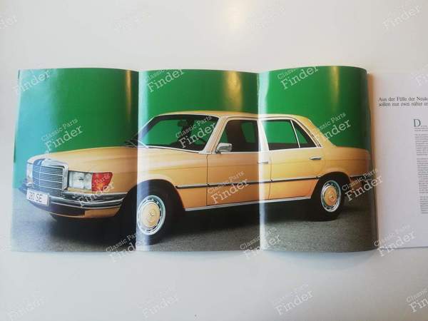 Brochure commerciale versions 6 cylindres - MERCEDES BENZ S (W116) - 1478/0001/1972- 1