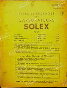 Solex tuning book N° 717U - DELAHAYE Type 134