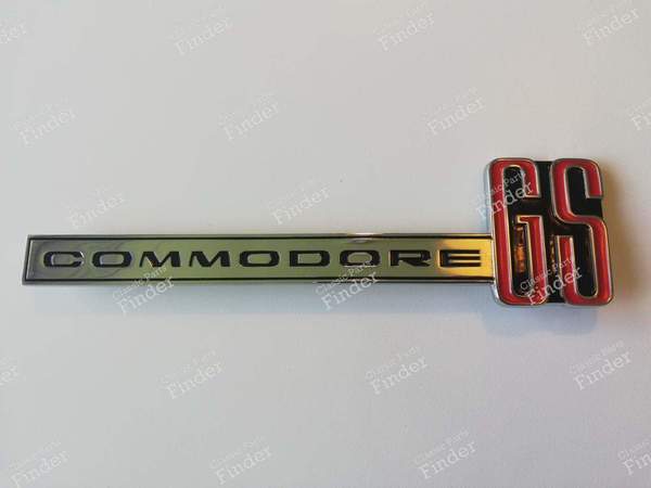 Emblème latéral aile avant Commodore GS droit ou gauche - OPEL Rekord (C) / Commodore (A) - 1101784- 0