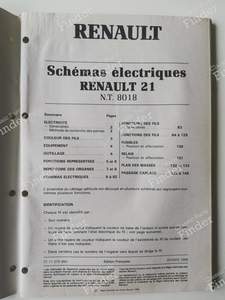 Schémas électriques - N.T. 8018 - RENAULT 21 (R21) - 7711079864- thumb-1