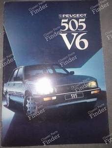 Publicité d'époque de Peugeot 505 V6 pour PEUGEOT 505