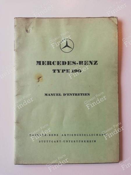 Service manual - MERCEDES BENZ 180 / 190 (W120 / W121) (Kleiner Ponton) - 0