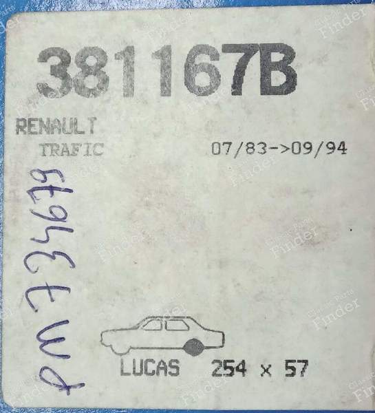 Kit freins arriere - RENAULT Trafic - 381167B- 4