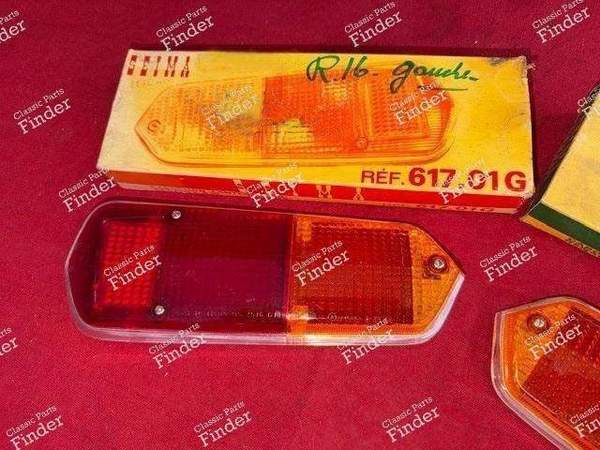 Pair of taillight caps - Phase 1 - RENAULT 16 (R16) - 617.01G / 617.01D- 2