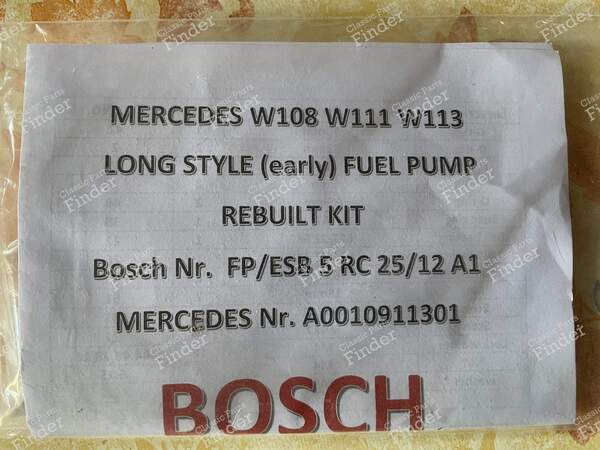 Gasket Kit for Fuel Pump Repair - MERCEDES BENZ W111 / W112 (Heckflosse) - 0