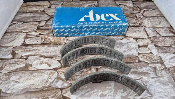 Set of 4 rear brake shoe linings - RENAULT 5 / 7 (R5 / Siete) - 0