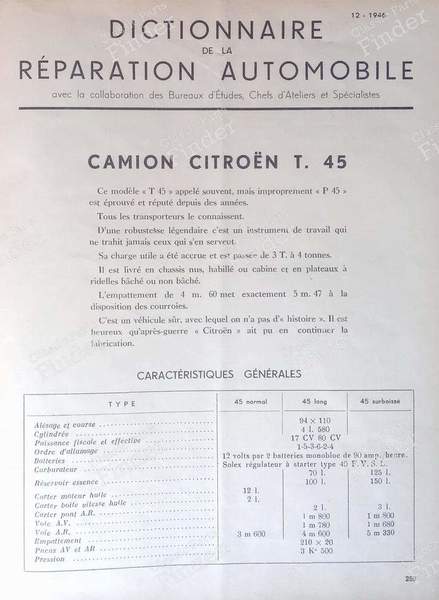 SERVICE 1946 technical review - CITROËN Type 32 - 12/1946- 1