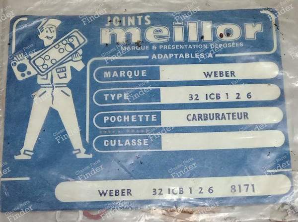 Carburetor gaskets Weber 32 ICB 1/2/6 - SIMCA 900 / Simc'4 / 1000 / 1005 / 1006 / 1118 /Abarth 1150 - 8171- 0