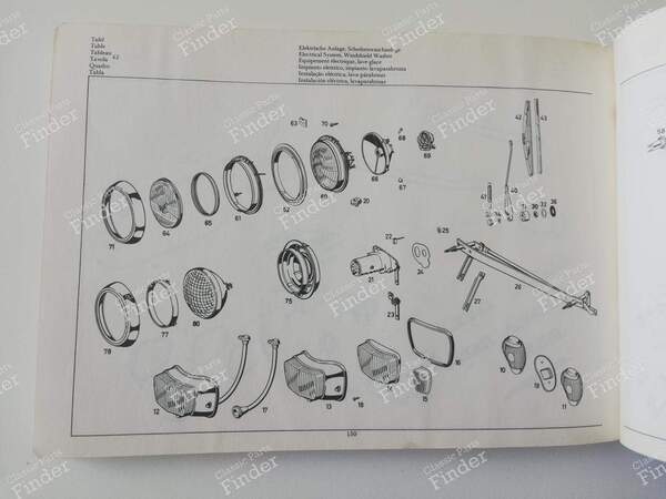 Spare Parts Manual - 'Catalog B' 1967 - MERCEDES BENZ W110 - 12118- 8