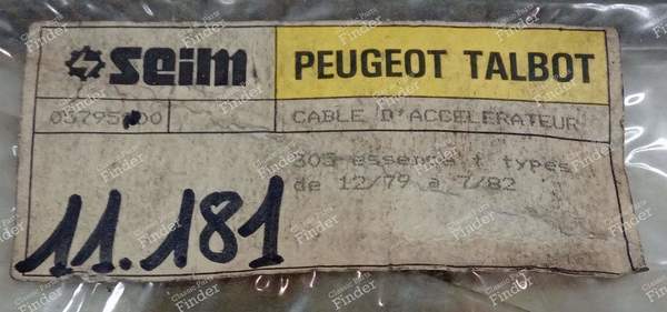 Phase 1 gas pedal cable - PEUGEOT 305 - 11.181- 3