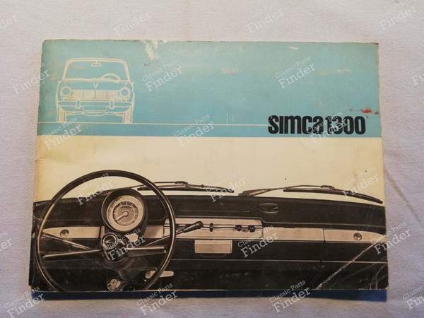 On-board manual - SIMCA 1300 / 1500 / 1301 / 1501 - 5.350.054 / 522.835- 0