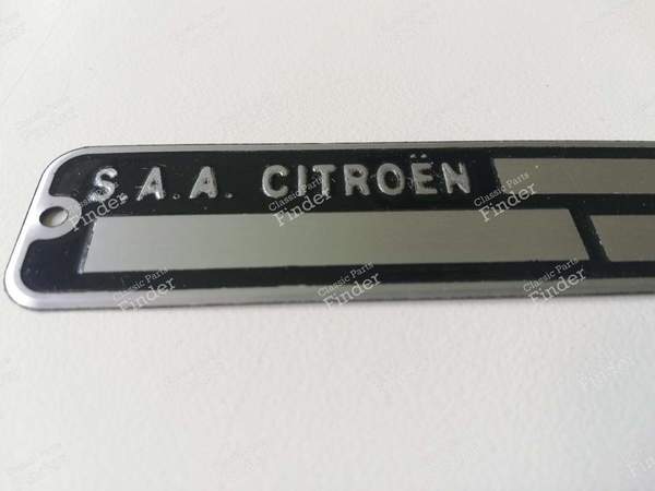 Blanko-Motorkennzeichnungsschild - Gepresst - CITROËN DS / ID - 2