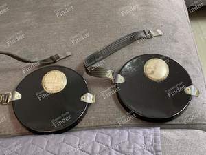 Black metal Cibié covers for 'Oscars'. - RENAULT 8 / 10 (R8 / R10) - thumb-2