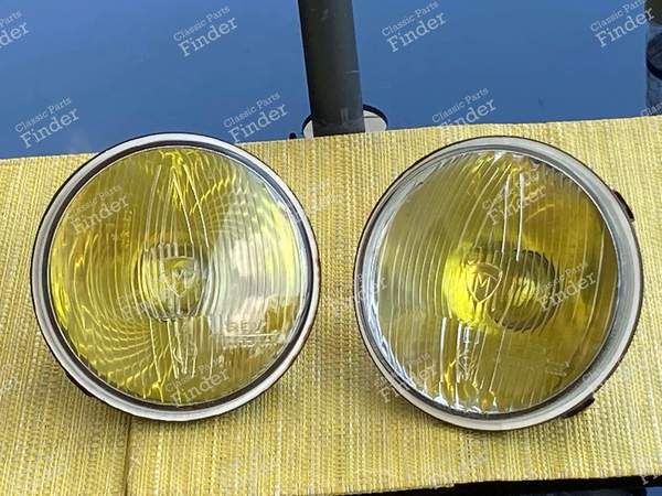 2 Optiken "Marchal" für Mittelscheinwerfer A 110, CG, Citroen DS - ALPINE A110 - 106 / 61263903- 0